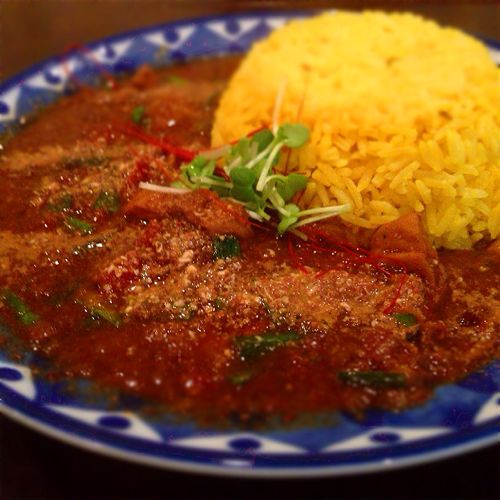 別の日に食べたポークホルモン麻婆カレー